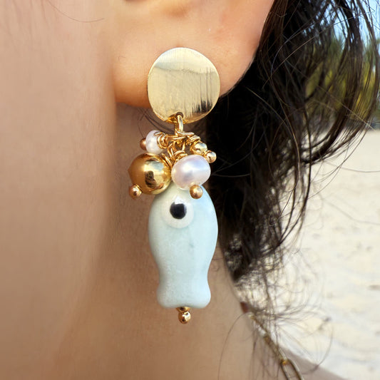 Pescaito Azul Earrings