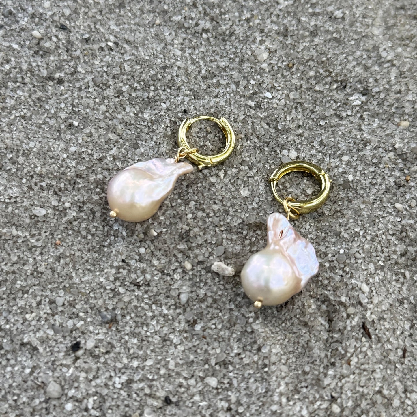 Pink Barroque Pearl Earrings