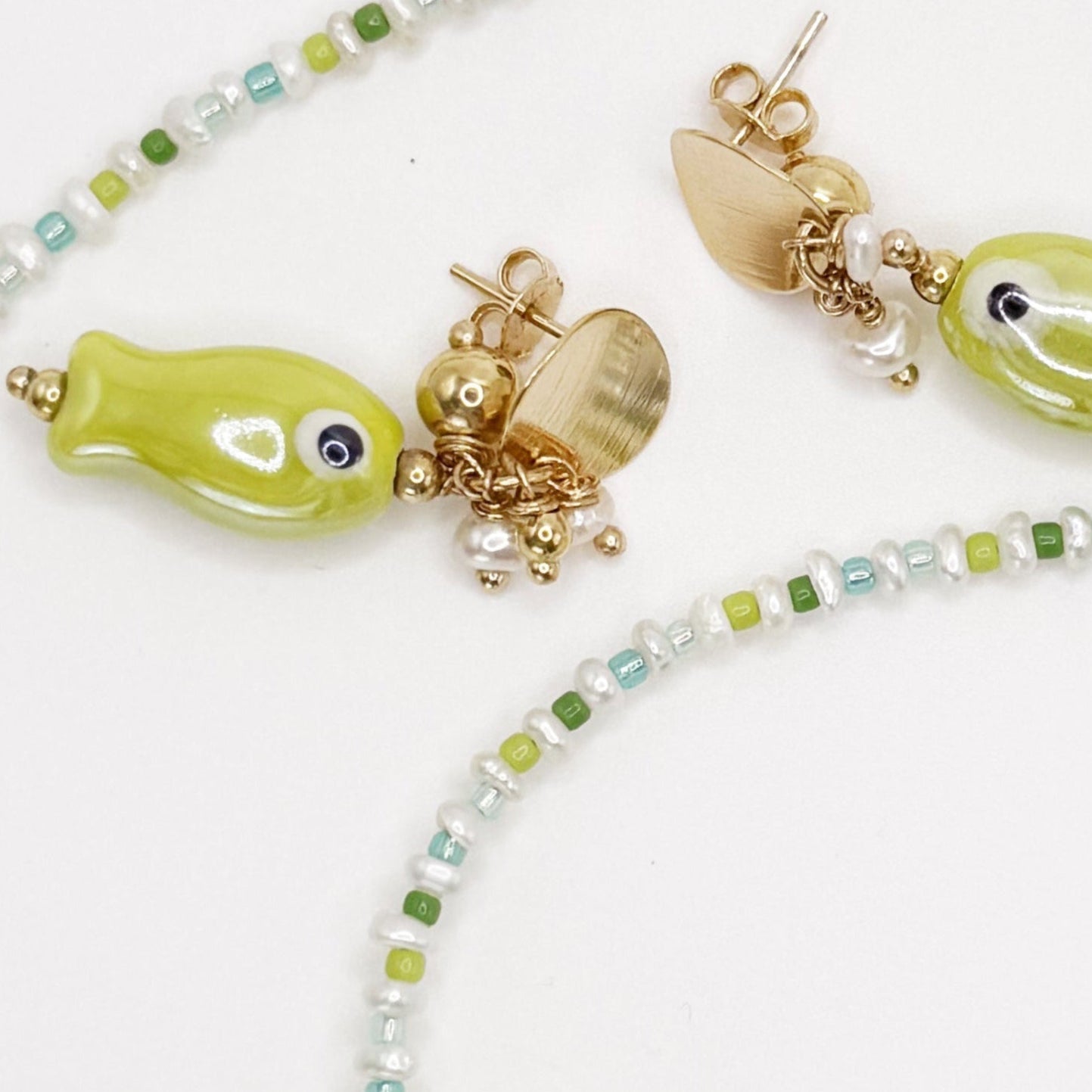 Pescaito Verde Earrings