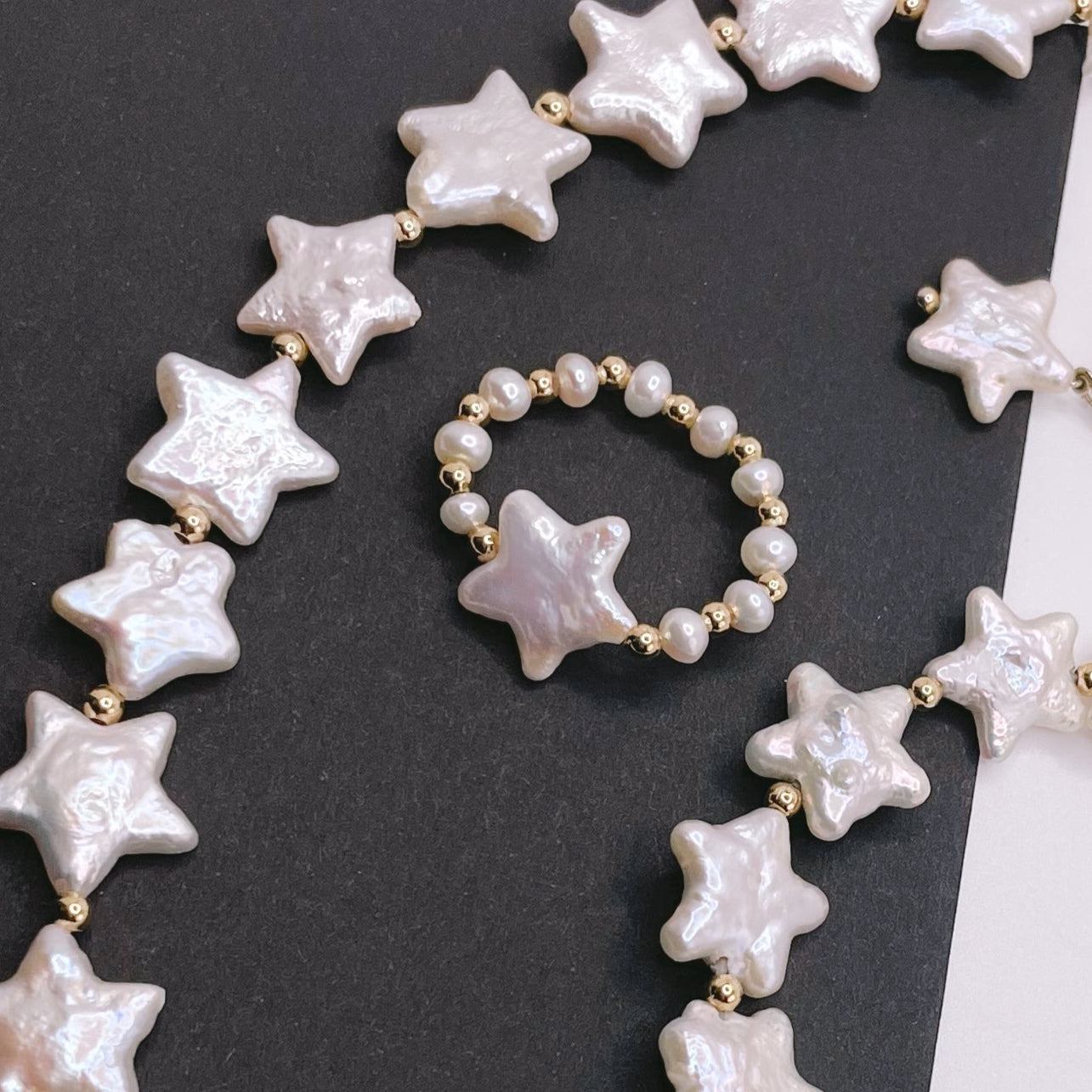 Star Pearl Elastic Ring