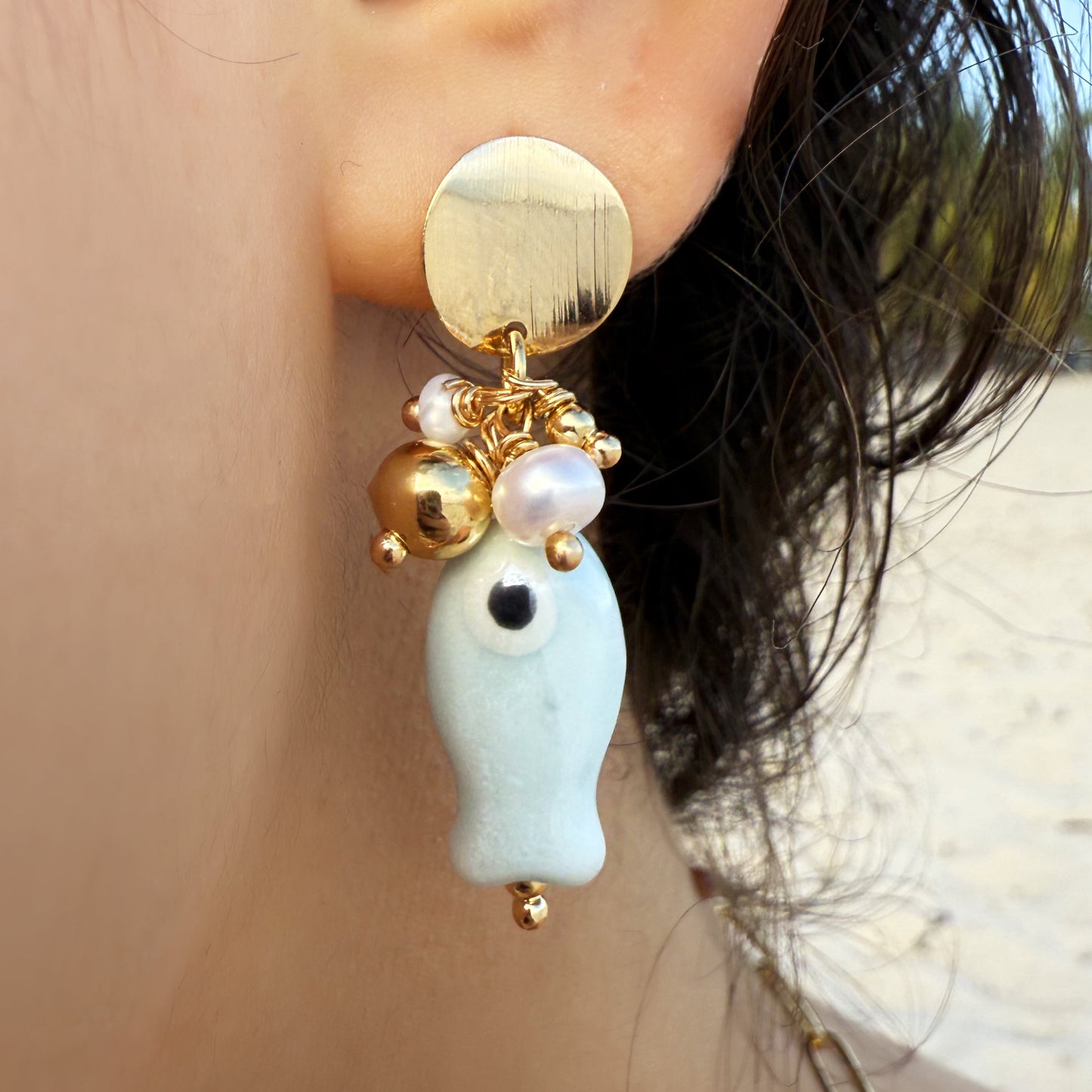 Pescaito Azul Earrings