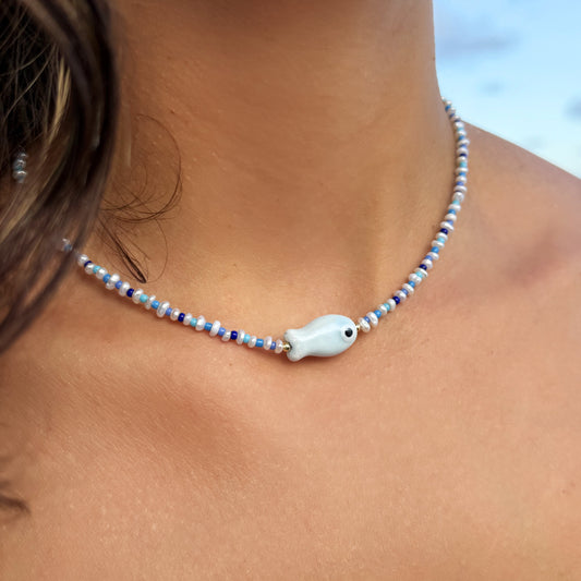 Pescaito Azul Necklace
