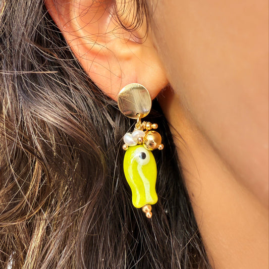 Pescaito Verde Earrings