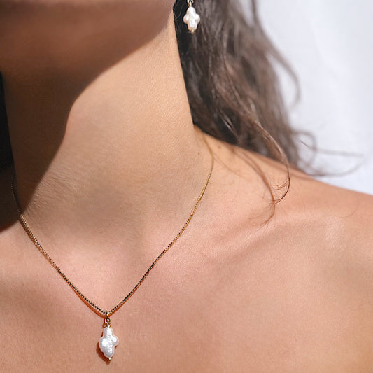 Pearl Cross Necklace